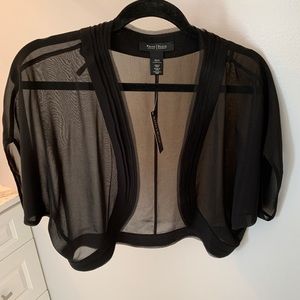 White House Black Market NWT sheer crop jacket